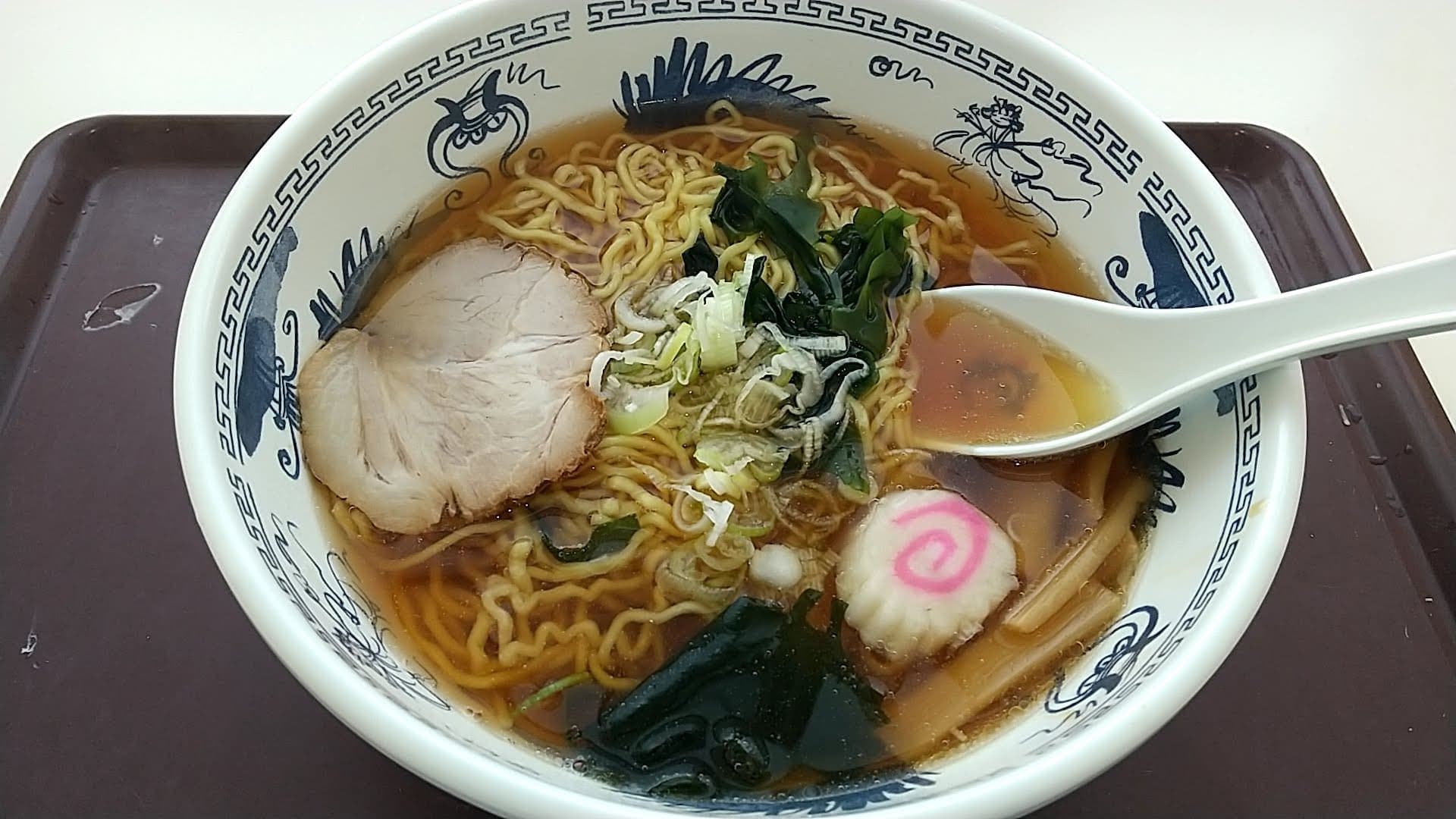 鮫洲運転免許試験場　食堂　醤油ラーメン