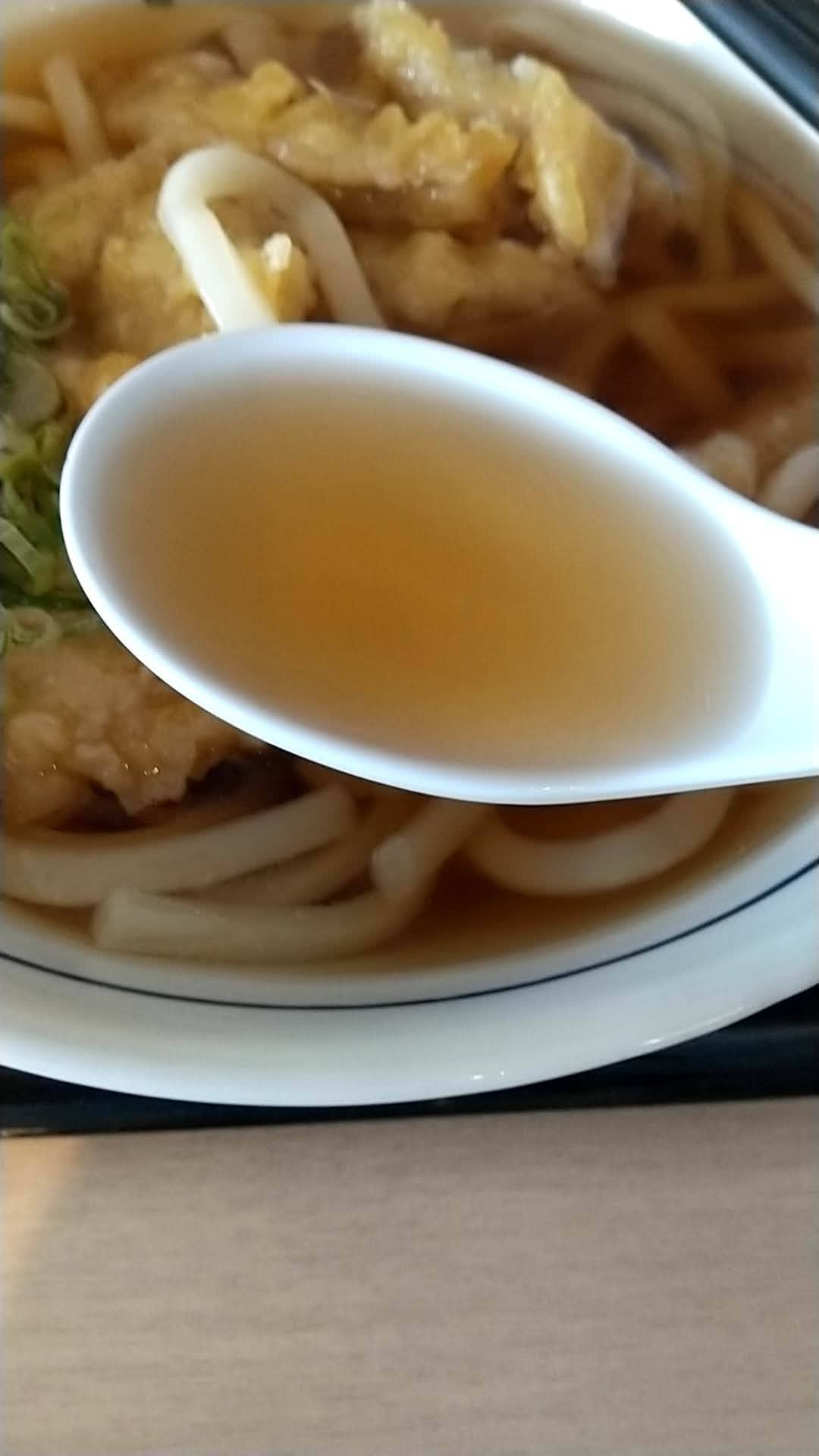 ウエスト　鎌ヶ谷　ごぼう天うどん　出汁