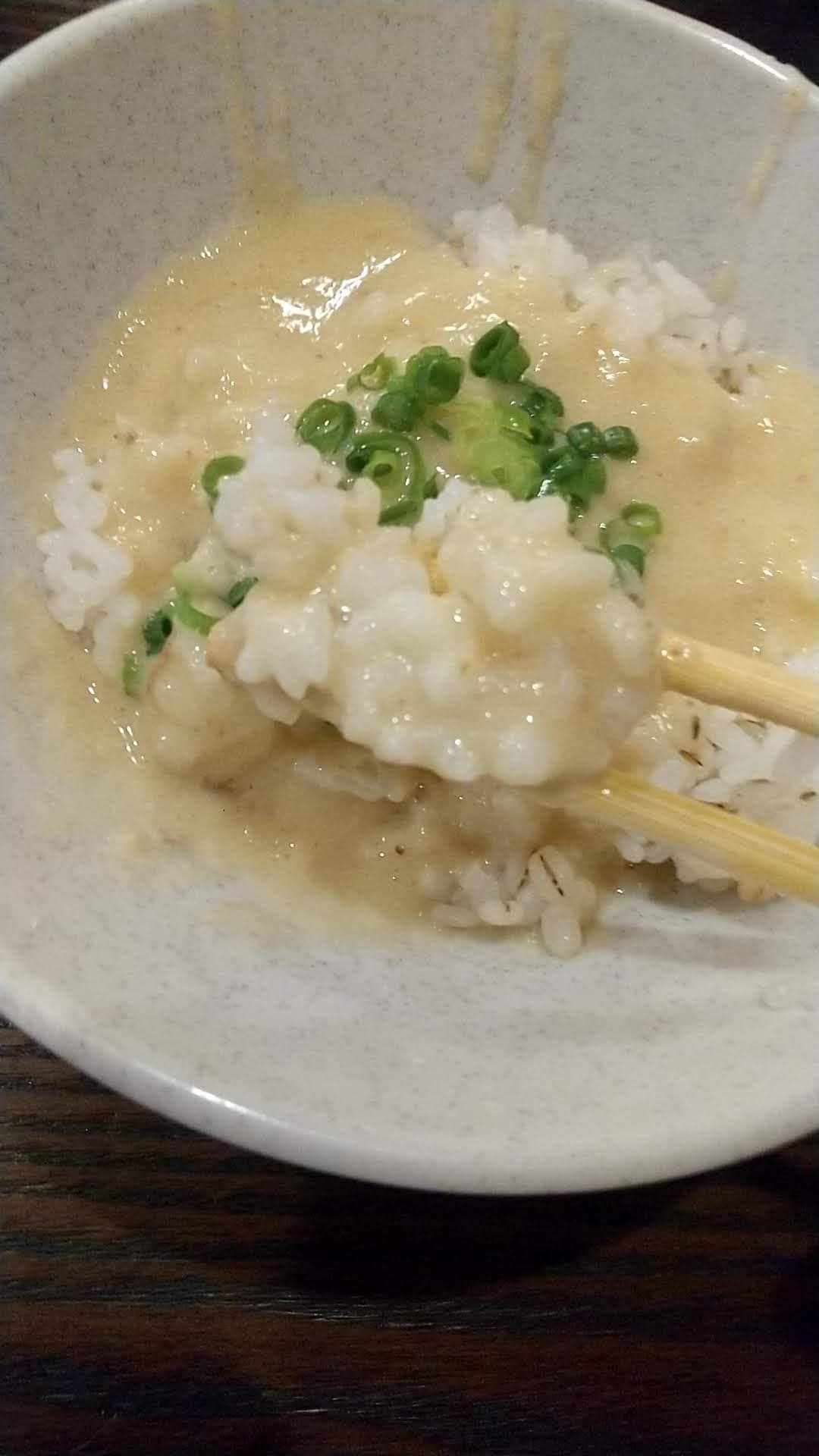 とろろ汁の丁子屋　本陣　麦めし食べる