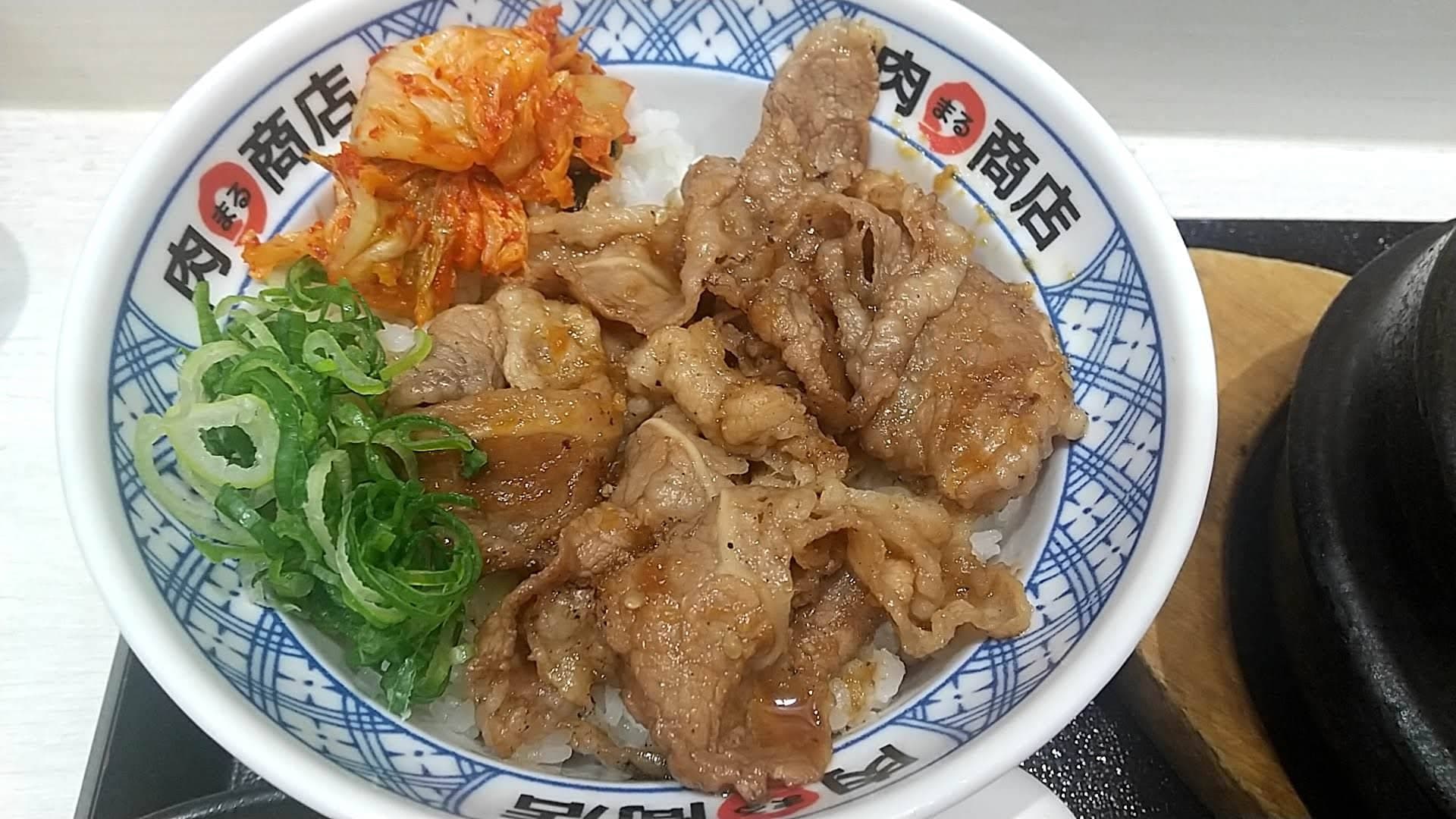 肉丸商店　トレッサ横浜店　肉丸セット 牛カルビ丼　丼