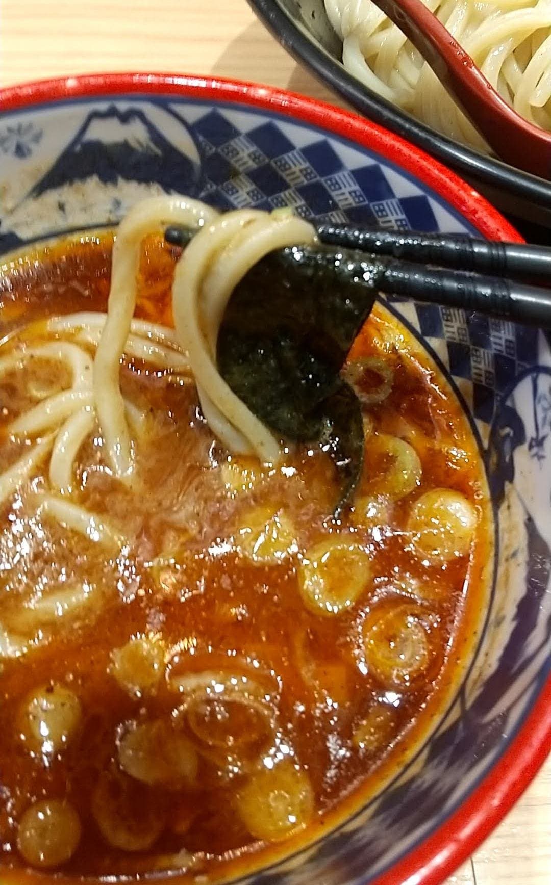 三田製麺所　辛つけ麺　ノリ