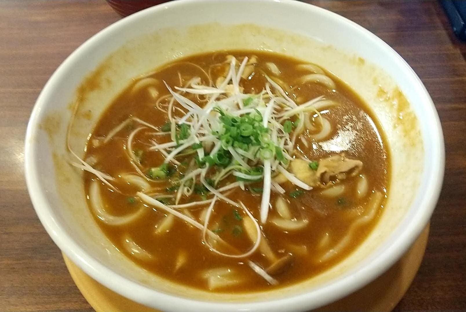 ジョナサン　カレー南蛮うどん＋ミニローストビーフご飯　辛い