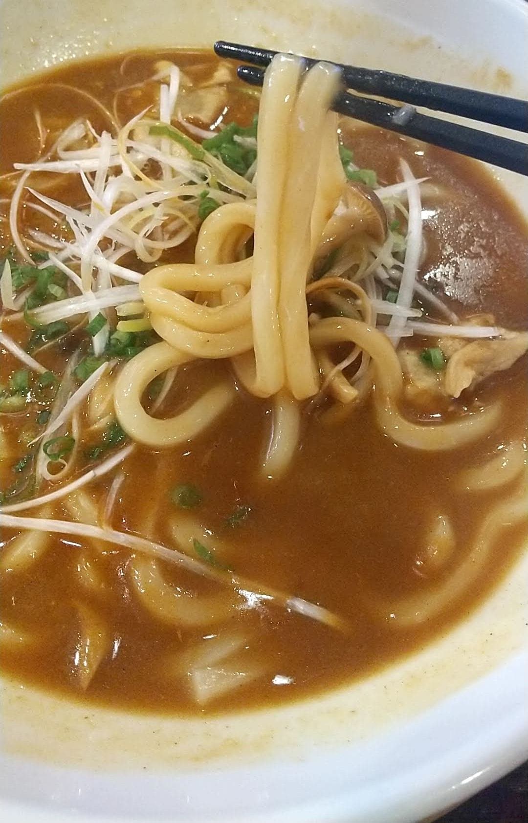 ジョナサン　カレー南蛮うどん＋ミニローストビーフご飯　麺