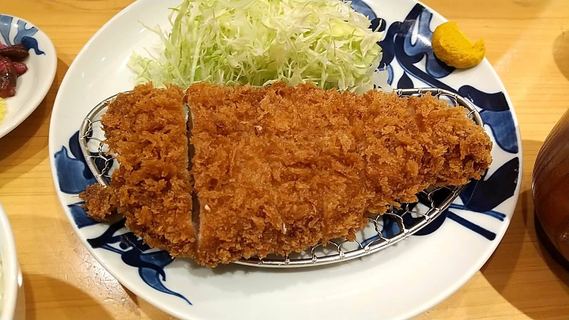 とんかつ寿々木　ロースかつ定食　ロースかつ