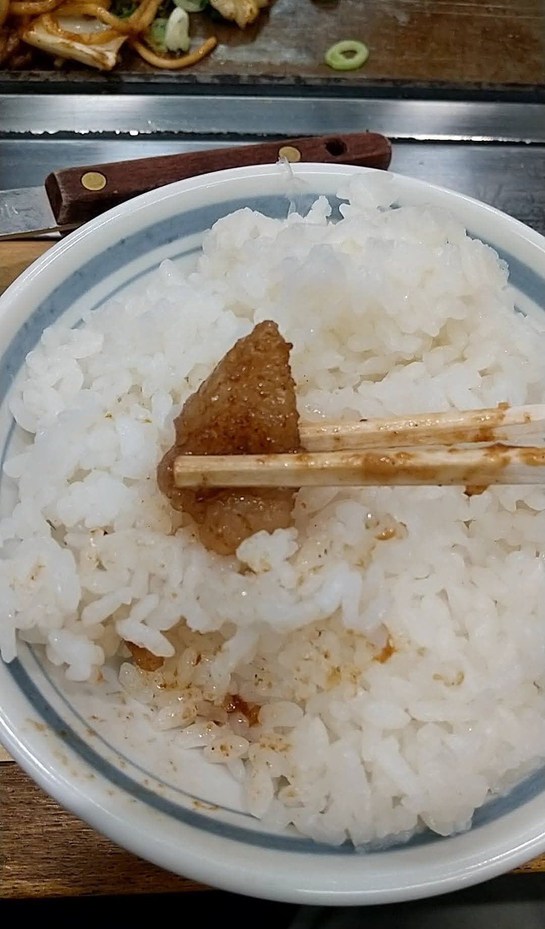 長田本庄軒　ぼっかけ焼きそば　ご飯と１