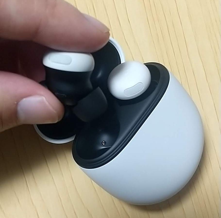 Google Pixel Buds Pro 2　イヤホン脱着