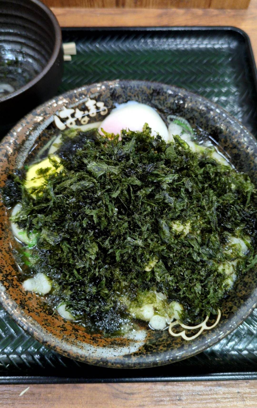 はなまるうどん　焼き海苔バター温玉うどん　完成