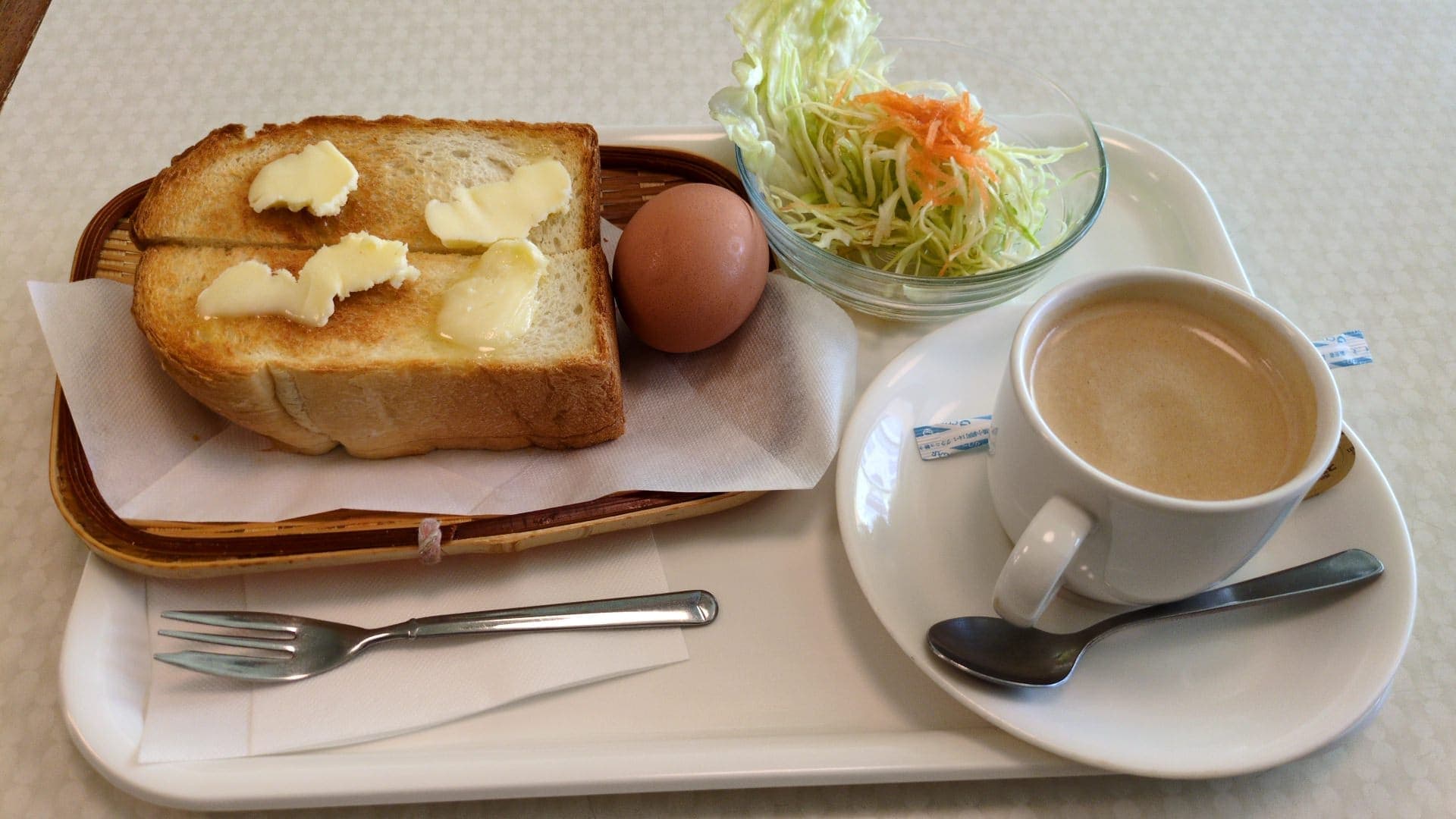 館山中村屋　モーニングセット　注文