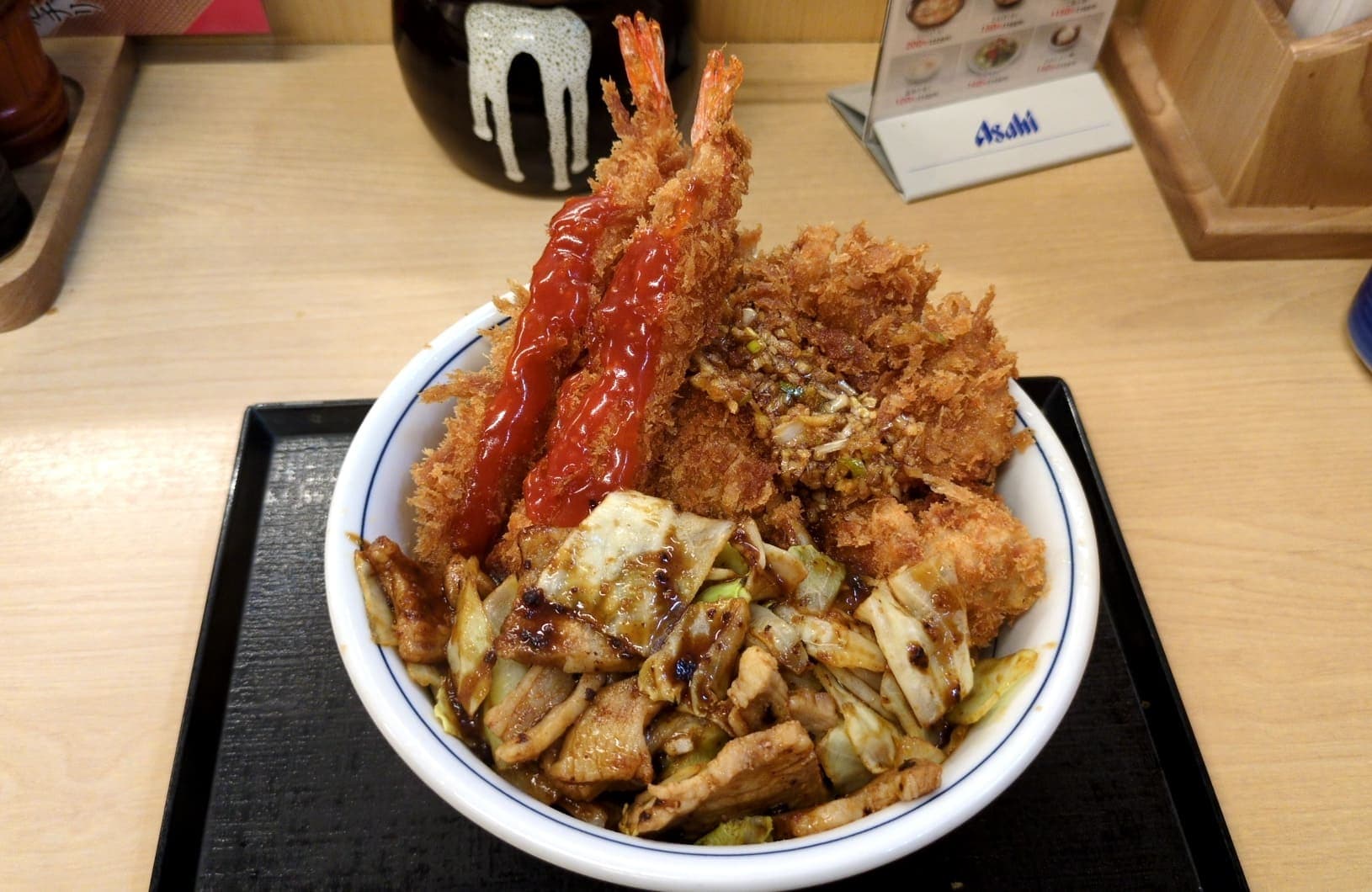 かつや 中華ざんまい丼　注文