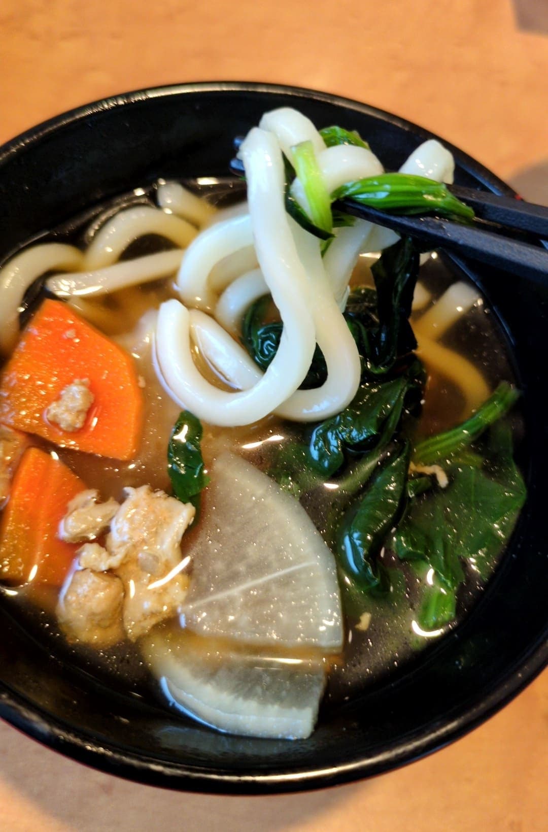 ジョナサン「ちいさな鶏野菜うどん」　　うどん