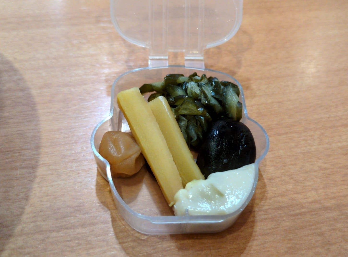 横川サービスエリア　峠の釜飯　漬物
