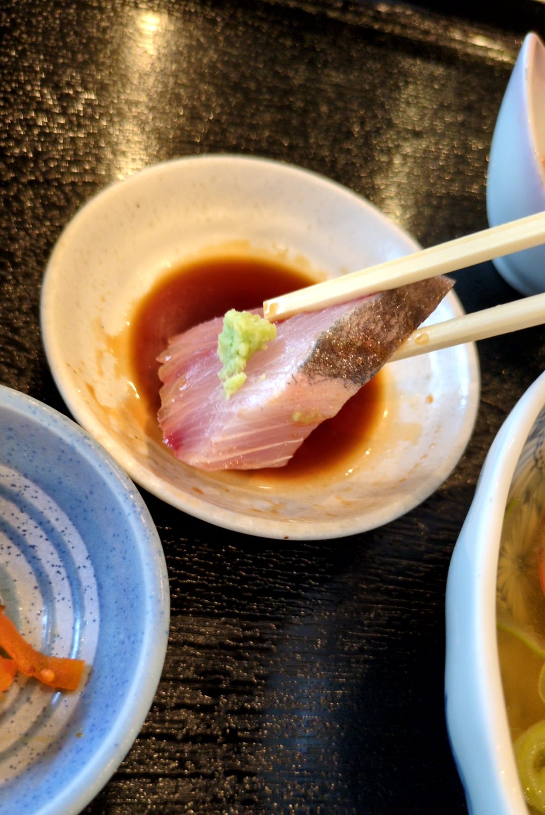 道の駅氷見　番屋亭　刺身定食 ブリ