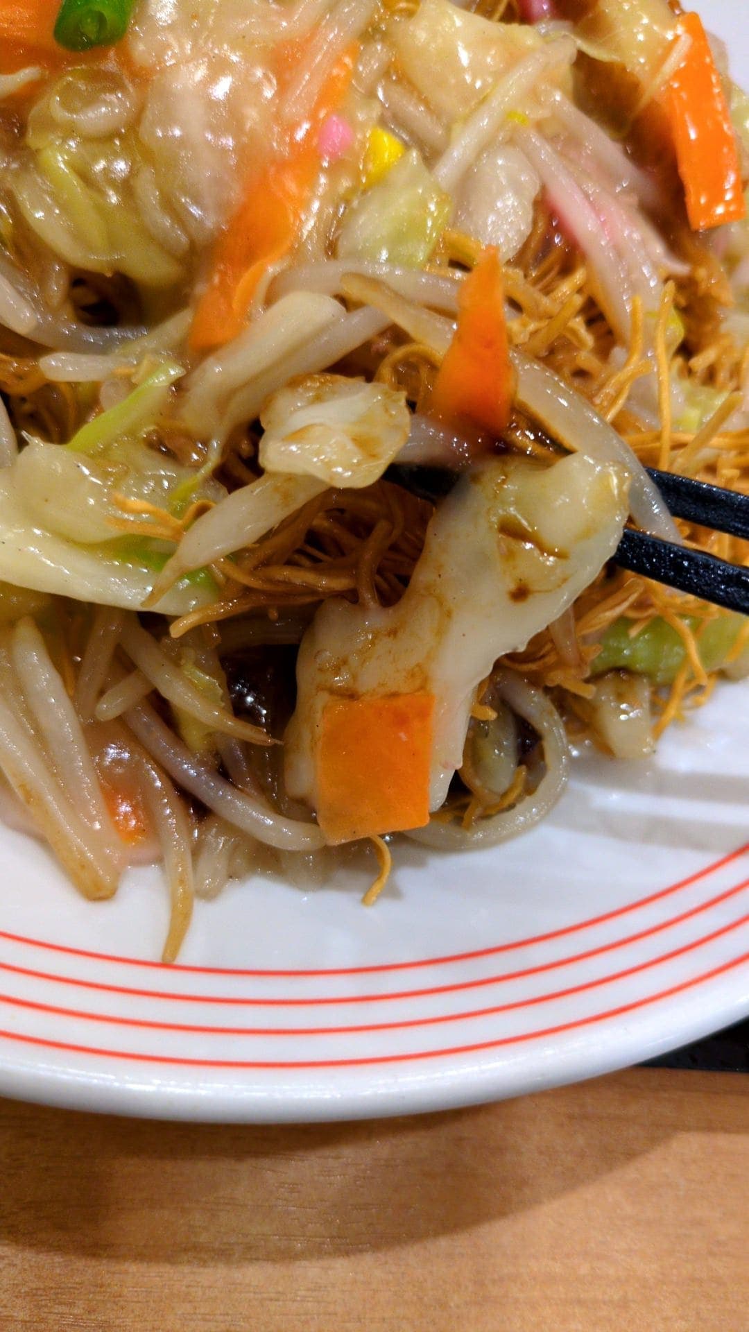 リンガーハット　長崎皿うどん　ソースと