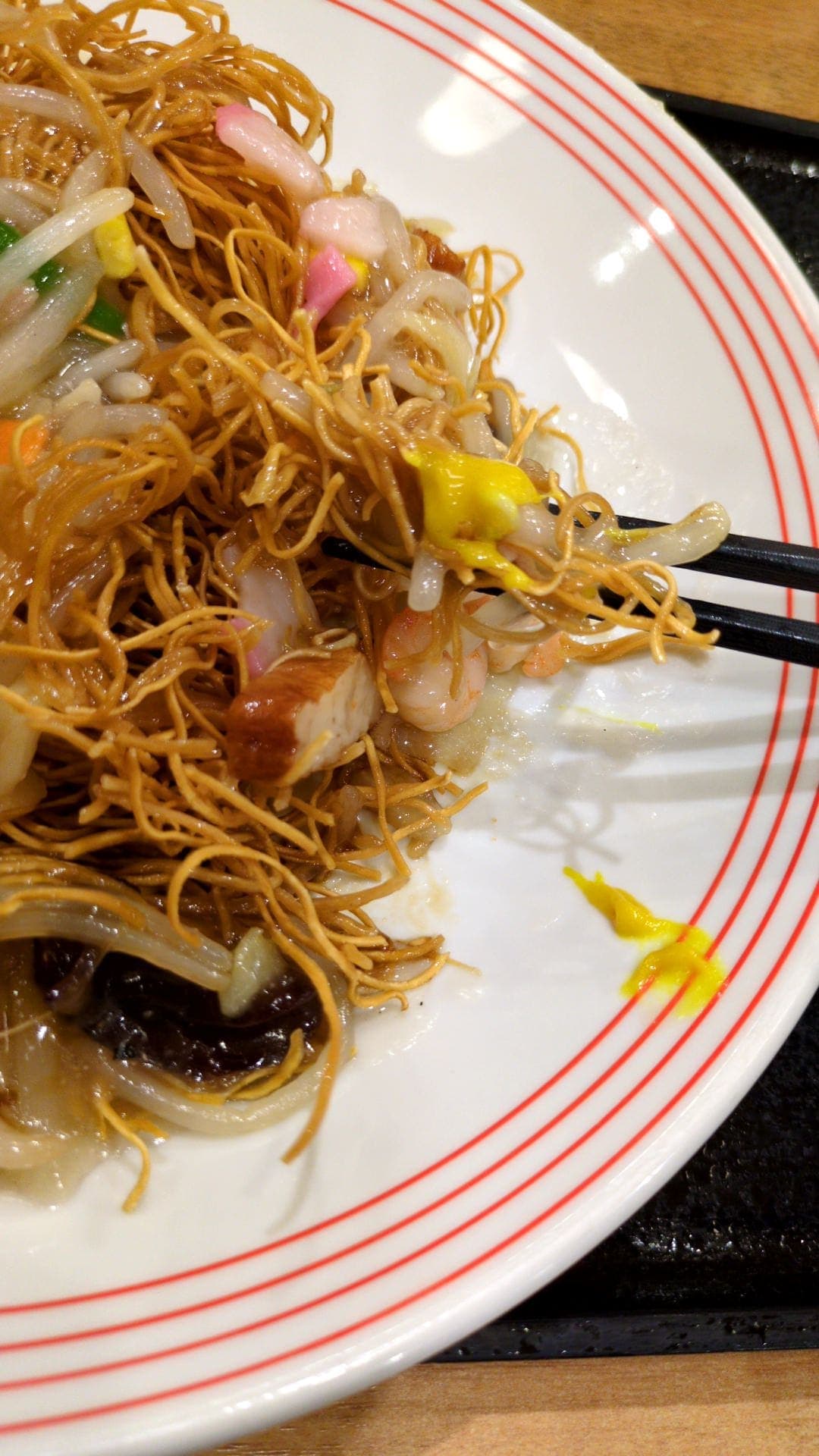 リンガーハット　長崎皿うどん　カラシ