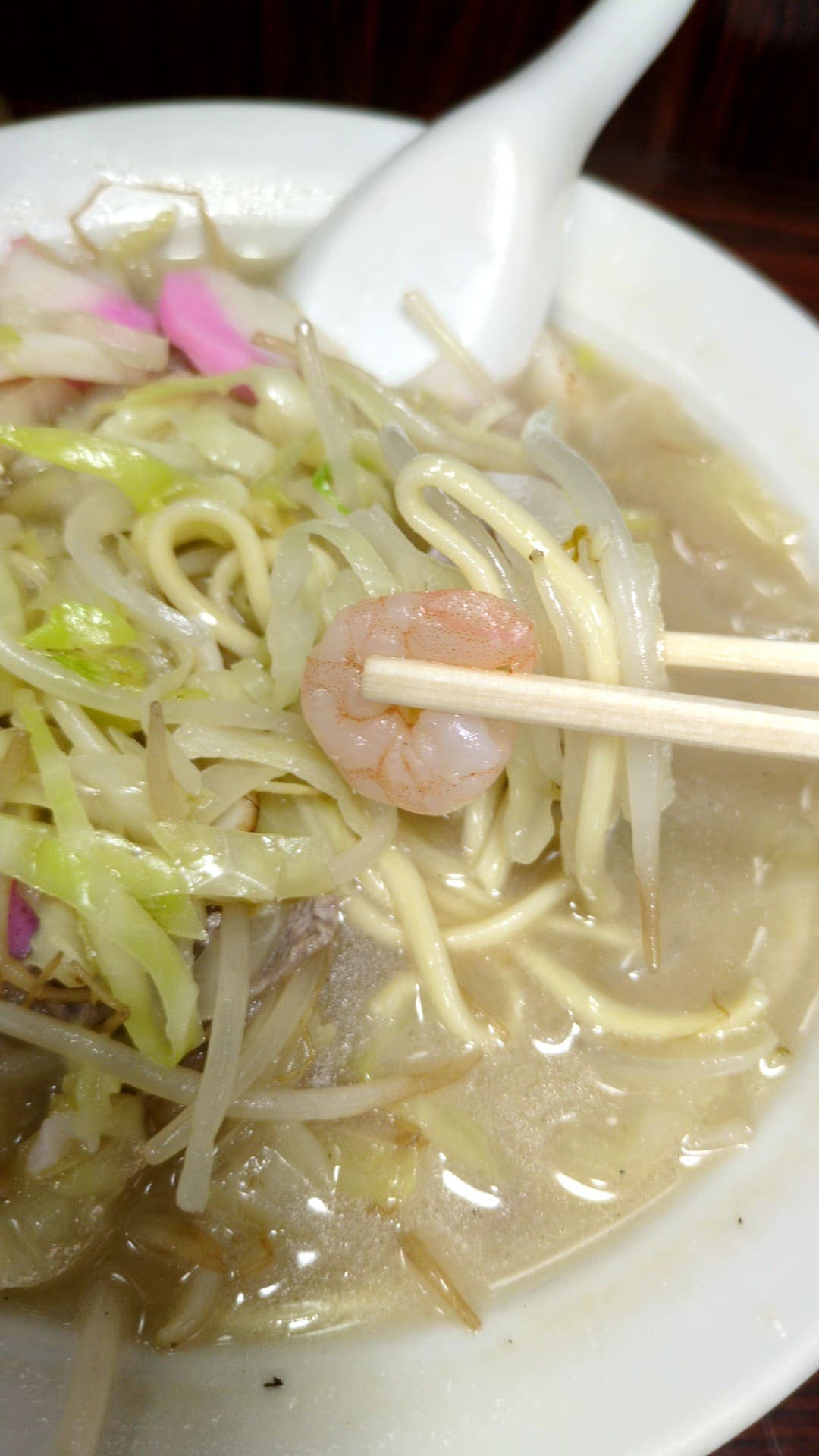 三軒茶屋　来来来　ちゃんぽん　エビ