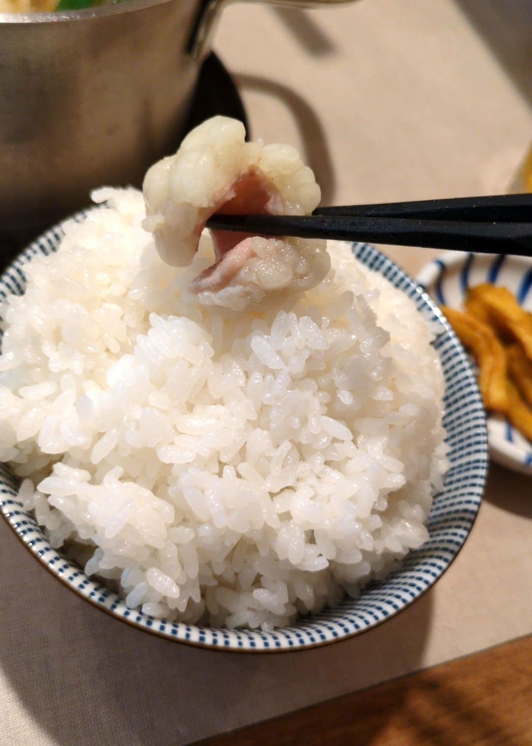 しゃぶしゃぶ宮崎 霧峰　もつ鍋セット　ご飯と