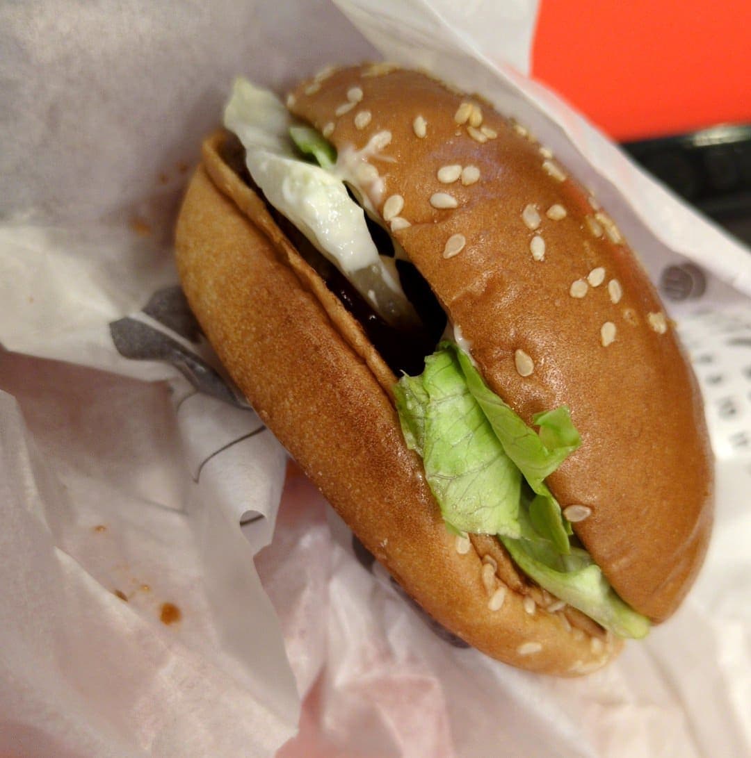 バーガーキング　BBQレタスバーガーセット　バーガー３