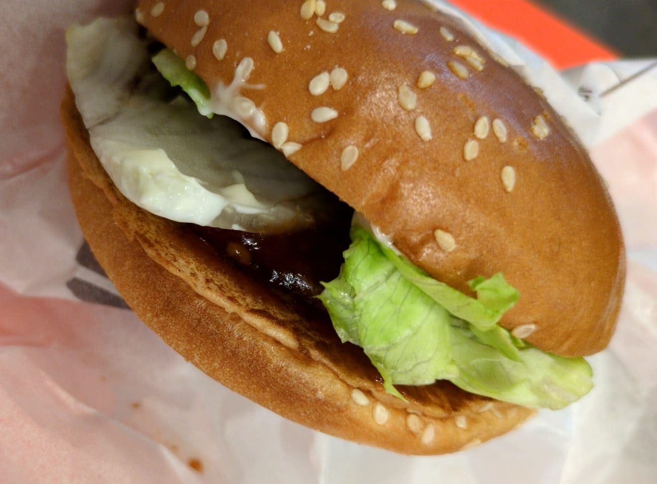 バーガーキング　BBQレタスバーガーセット　バーガー４
