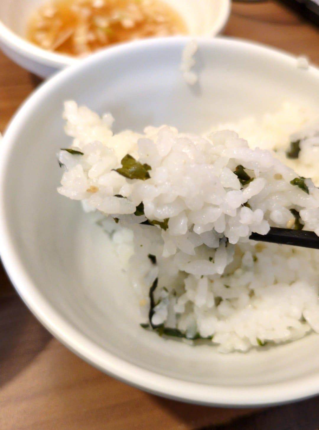 しゃぶ葉　豚バラコース　わかめご飯