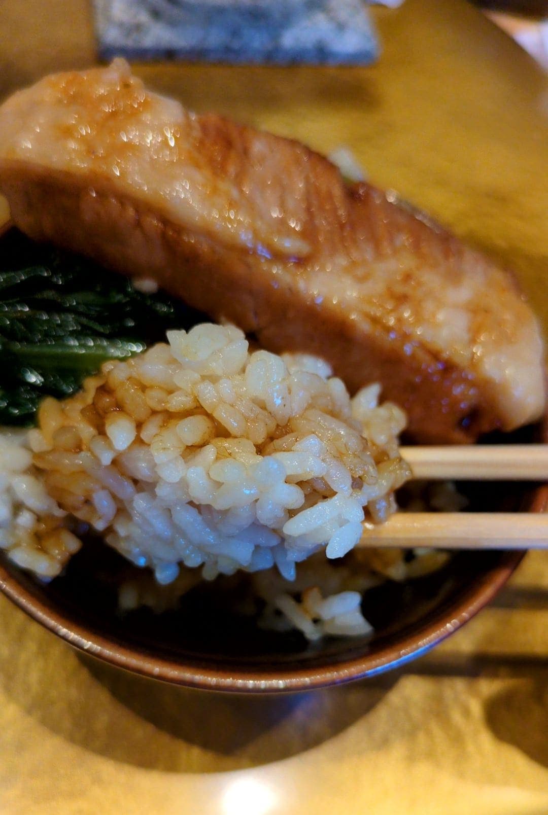 麺屋 梅ノ木　自家製トロける角煮丼(小)　白米