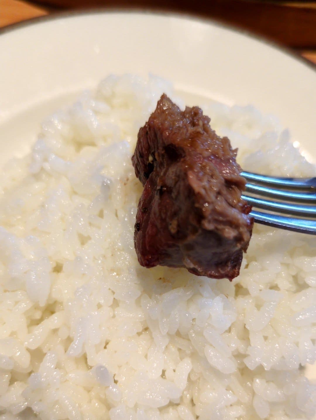 サイゼリヤ　ラム(仔羊)のランプステーキ　ライスと