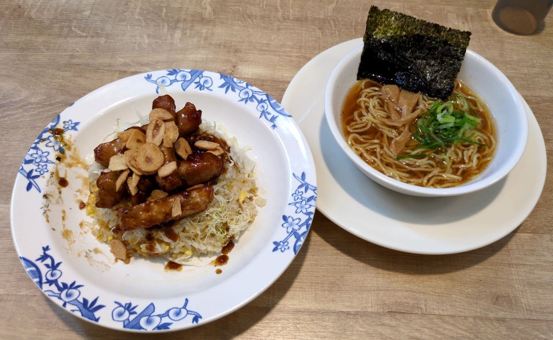 バーミヤン　濃厚とんてきチャーハン＋小醤油ラーメン