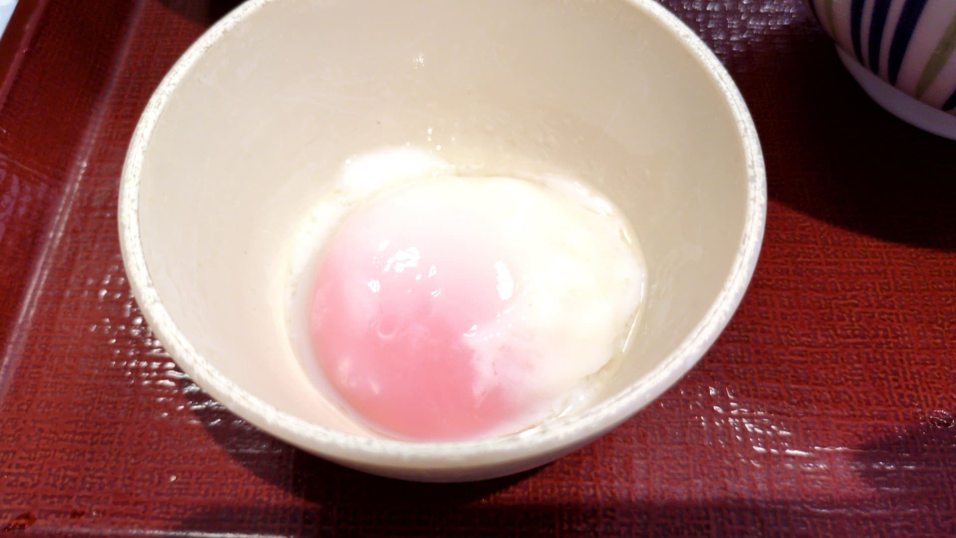 なか卯　温たま牛すき丼 トッピング