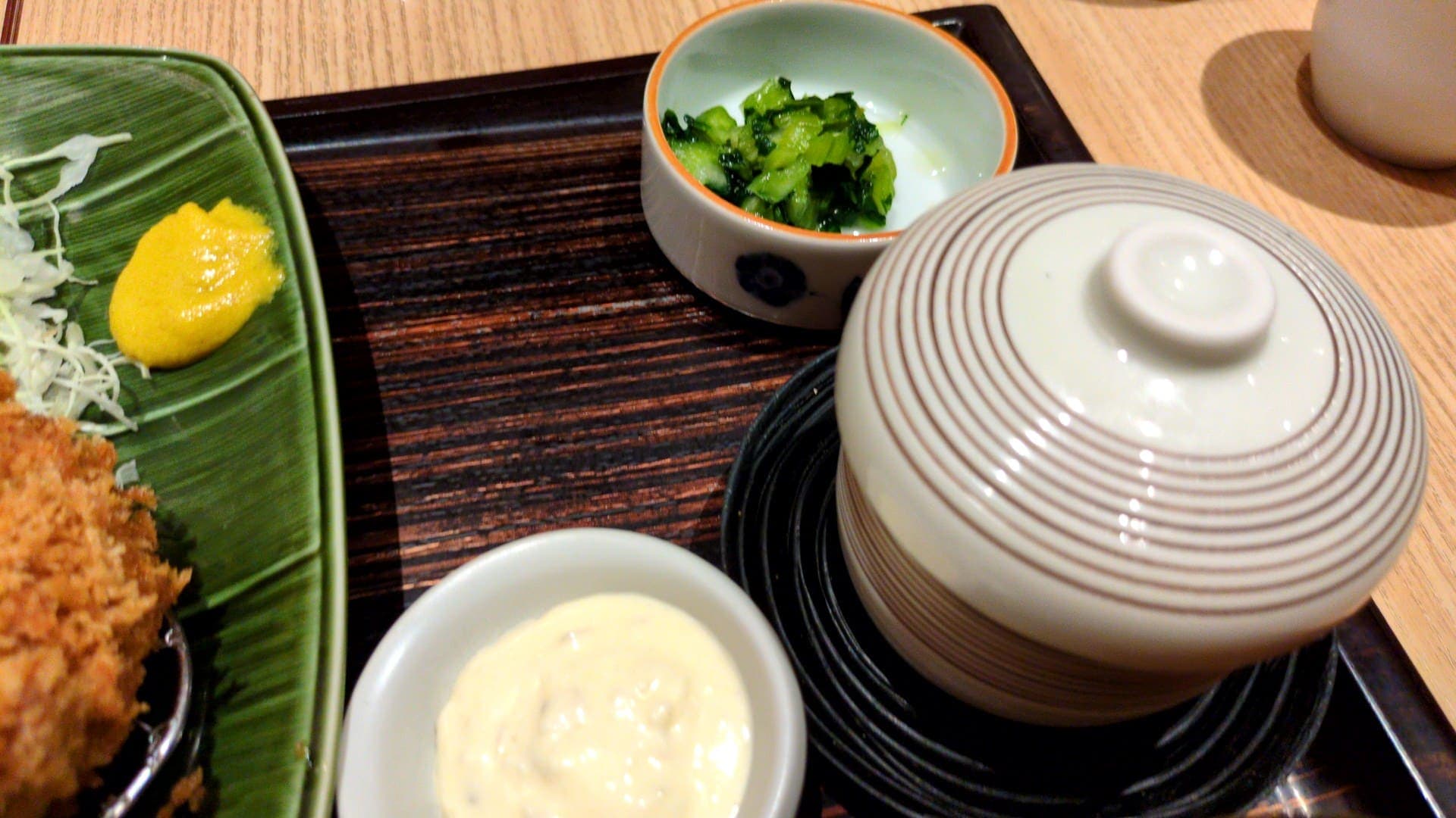 とんかつ和幸　あじさい　茶碗蒸し