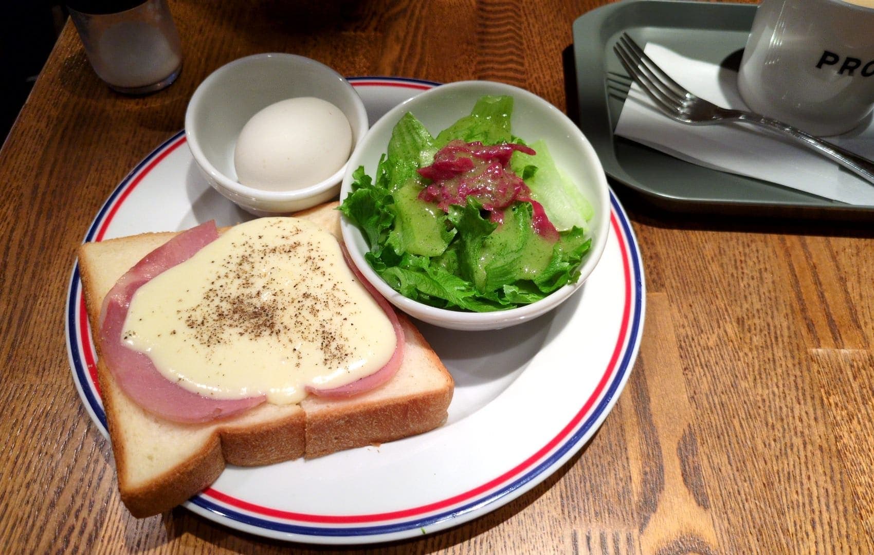 PRONTO（プロント）　モーニング　ハムチーズトーストセット