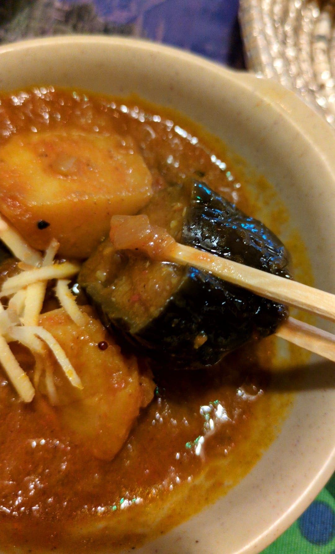 パキスタン家庭料理ザイカホリデーランチ ナス