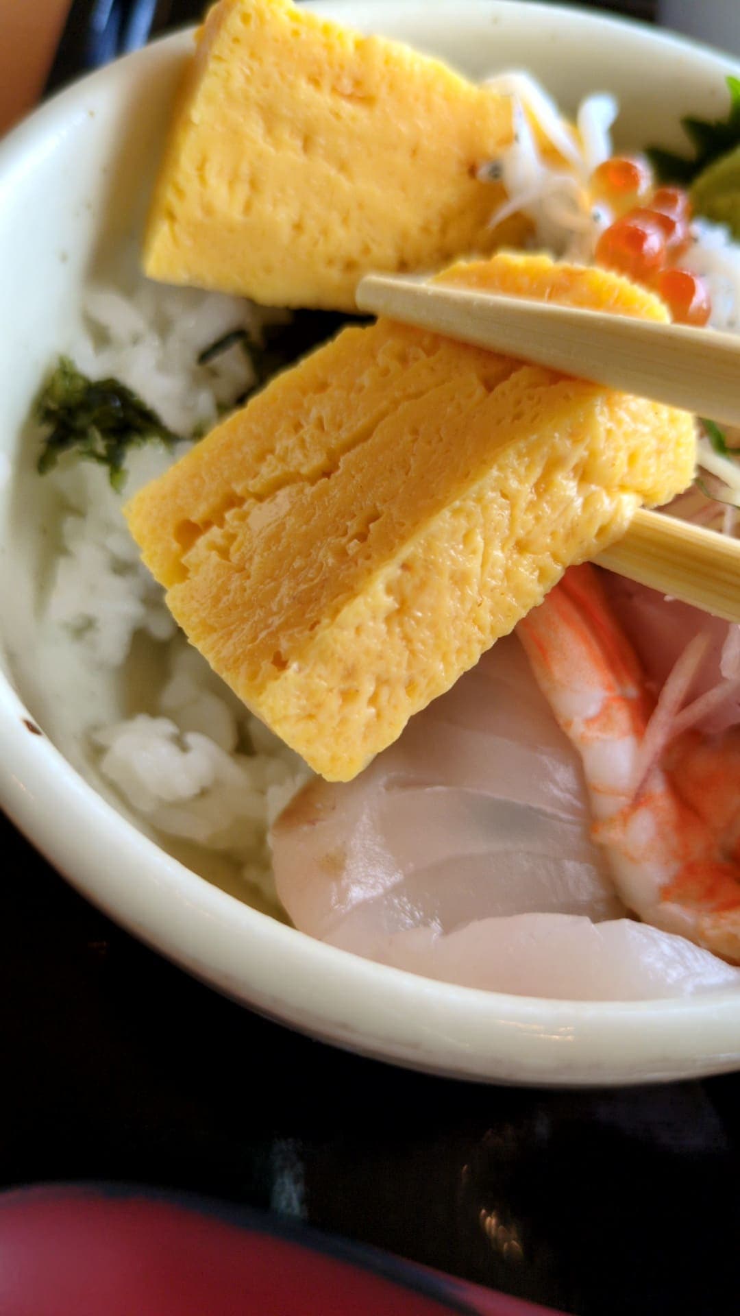 伊豆伊東　赤沢日帰り温泉　レストラン　選べるミニ丼蕎麦セット 玉子