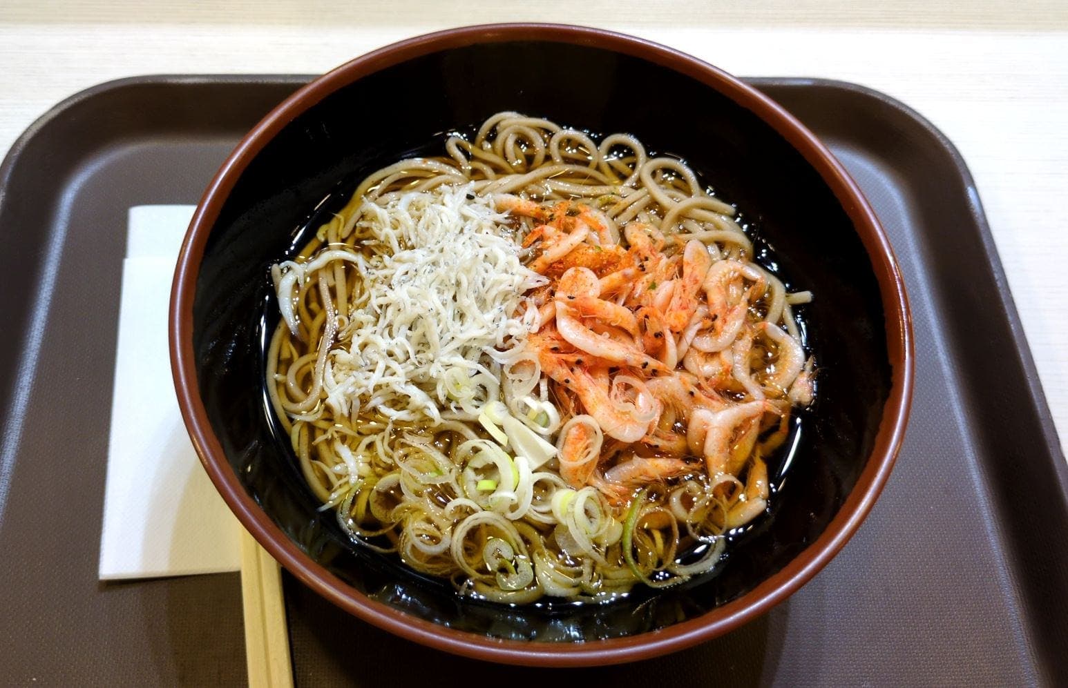 足柄サービスエリア下り足柄麺処　しらすと桜エビのそば