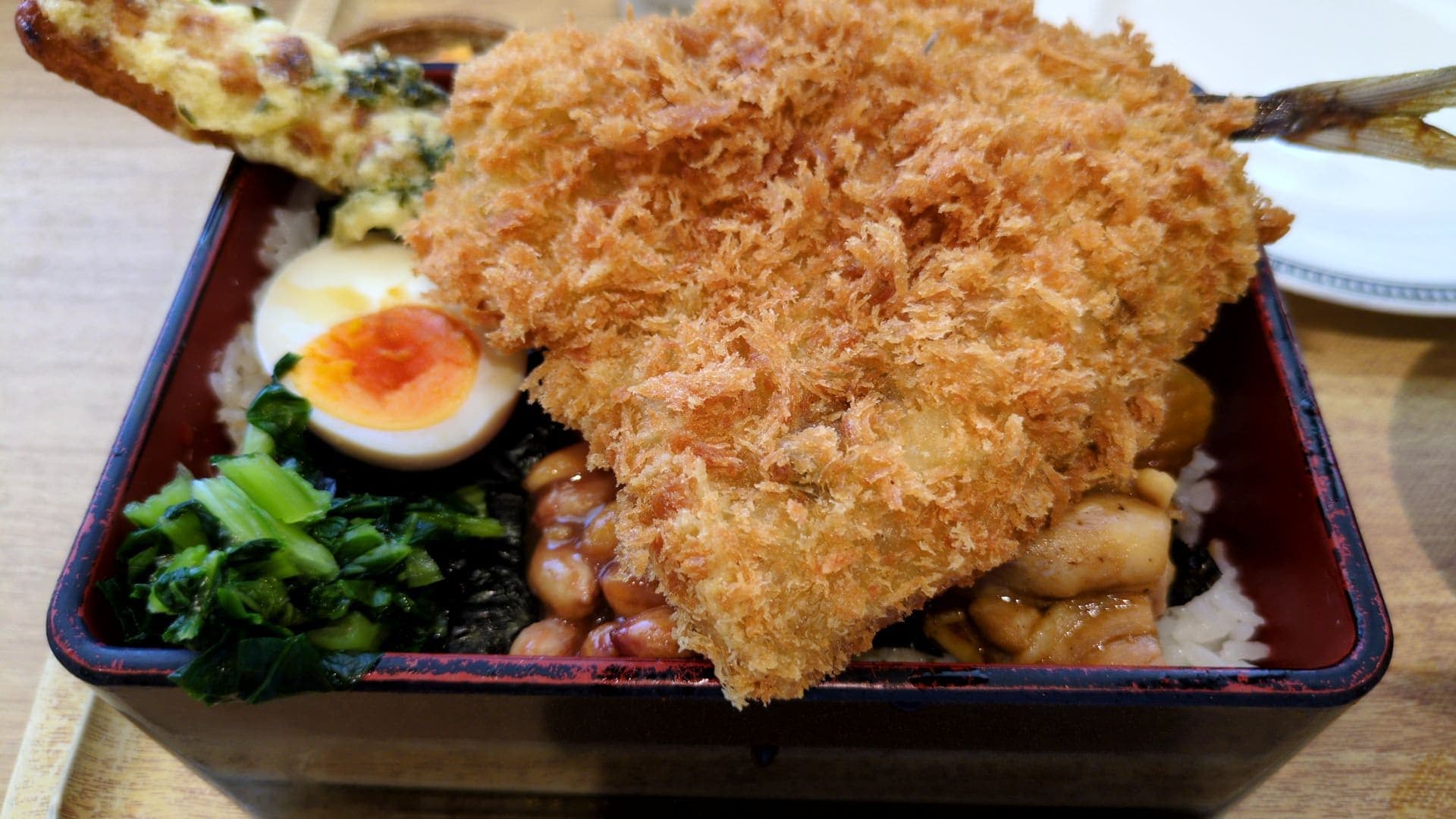レストランみなと食堂 極海苔弁定食 アジフライ