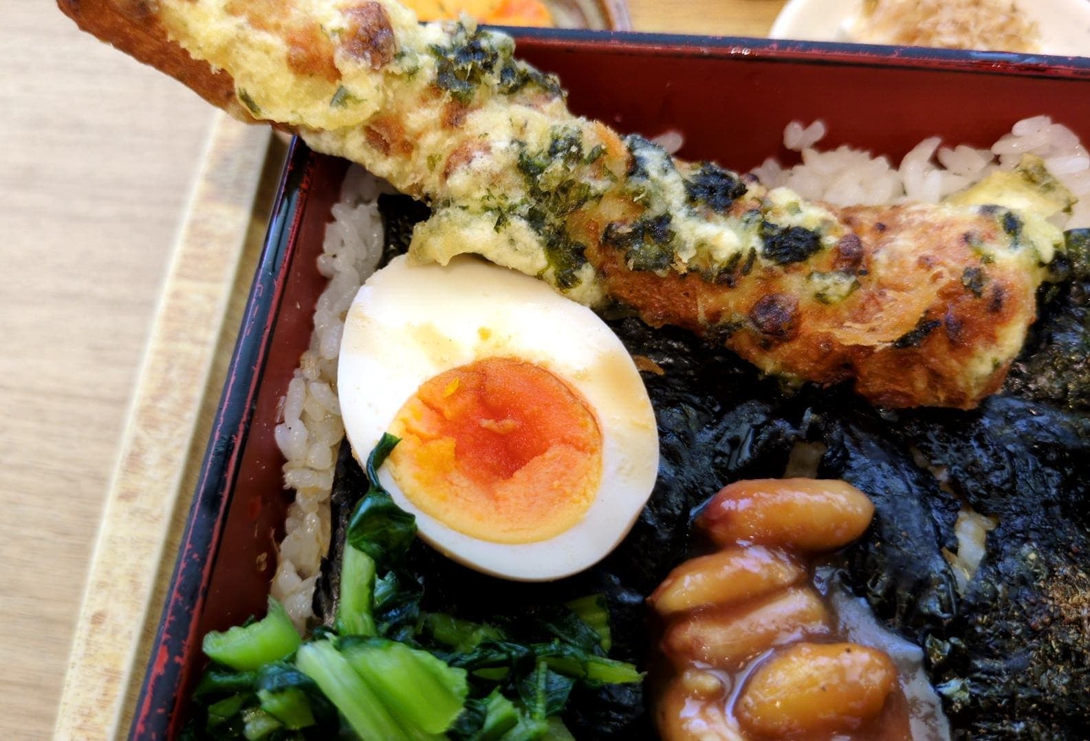 レストランみなと食堂 極海苔弁定食 ちくわ