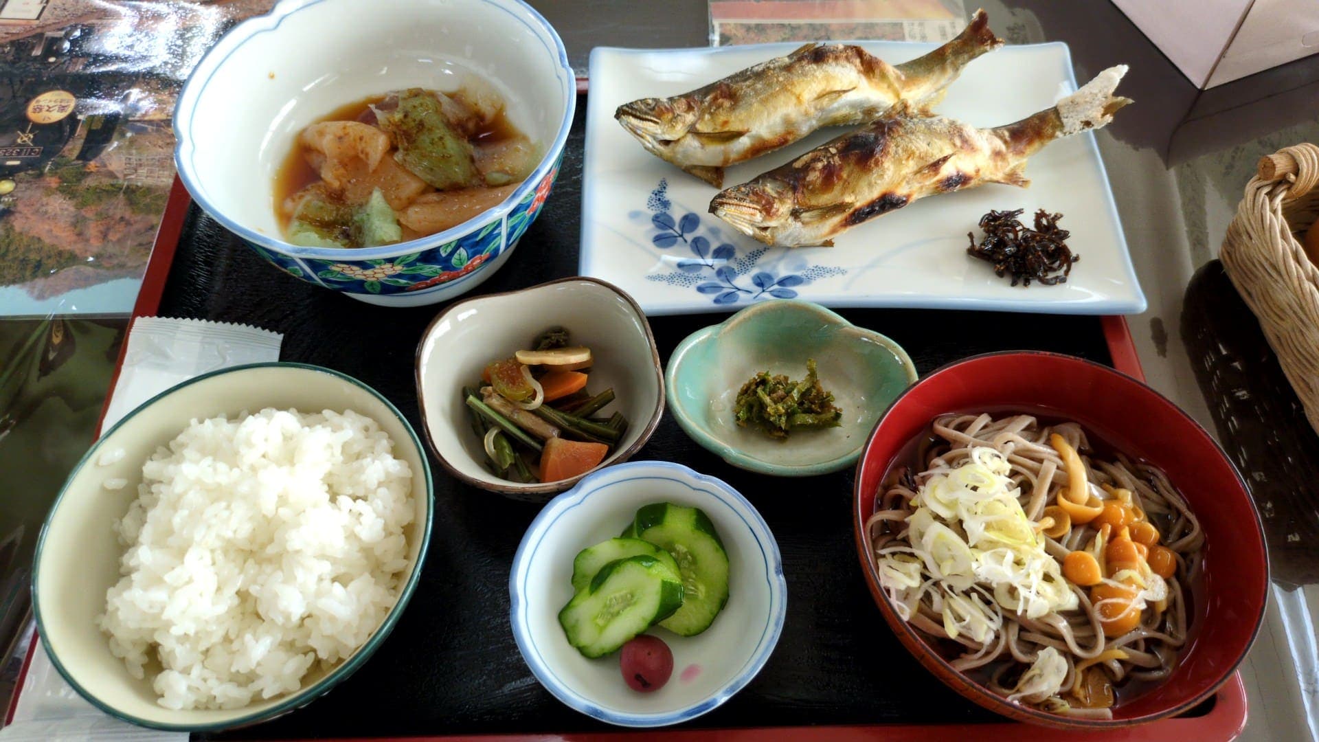 多喜乃家 菊池みやげ店　あゆ定食