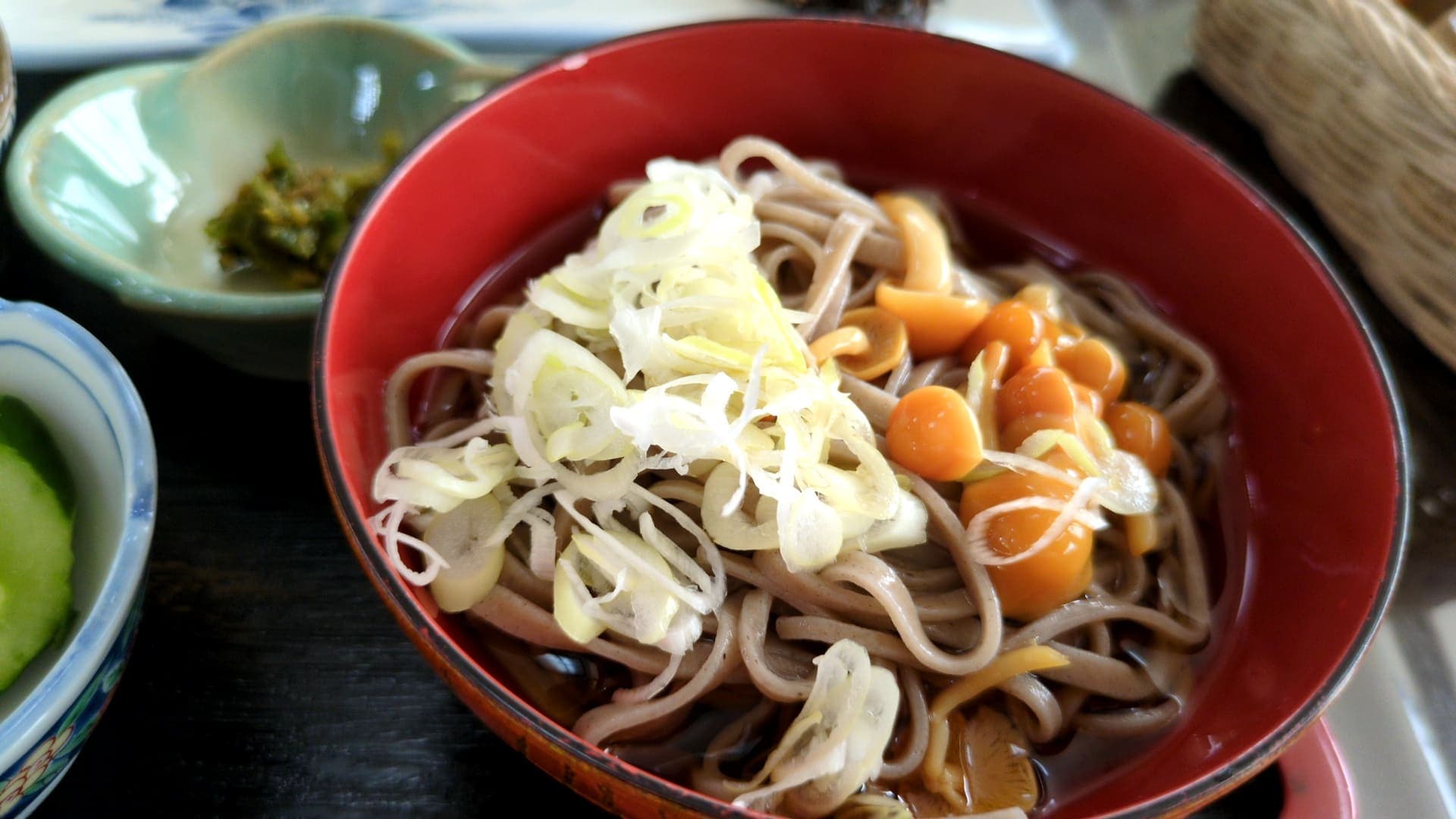 多喜乃家 菊池みやげ店　あゆ定食　そば