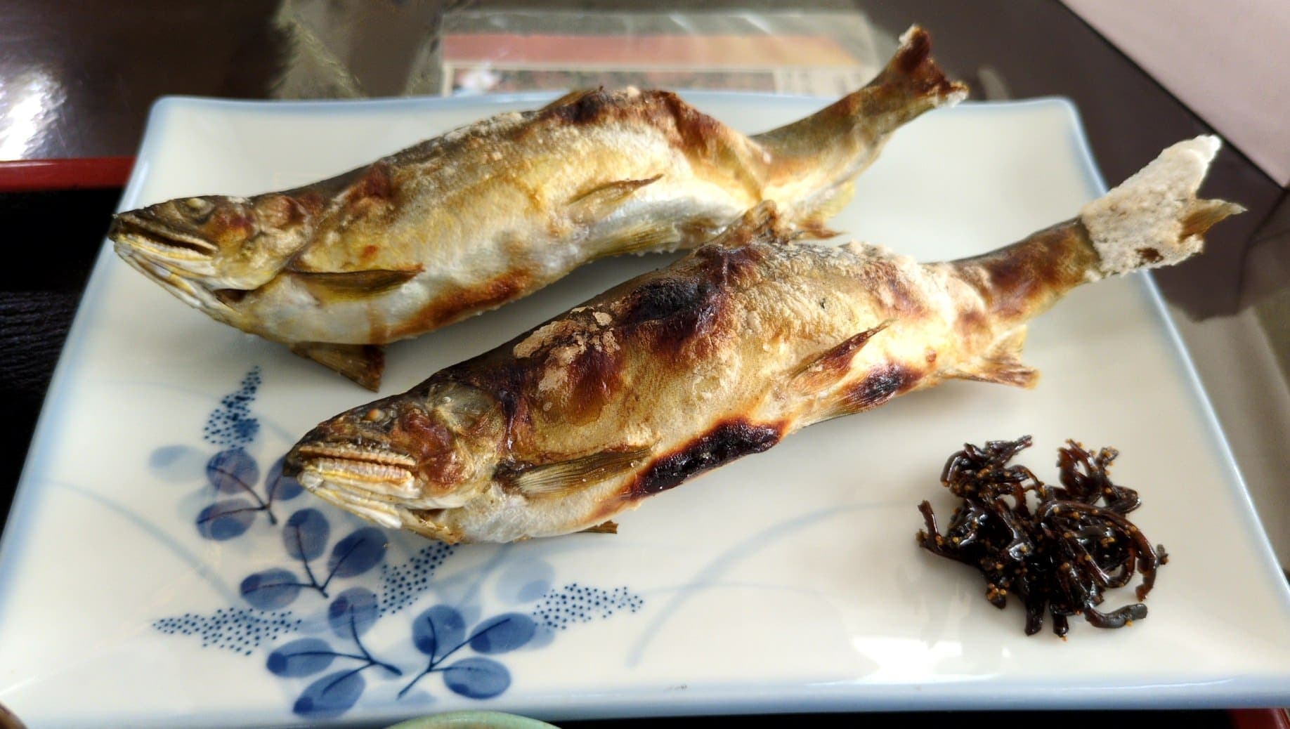 多喜乃家 菊池みやげ店　あゆ定食　塩焼き