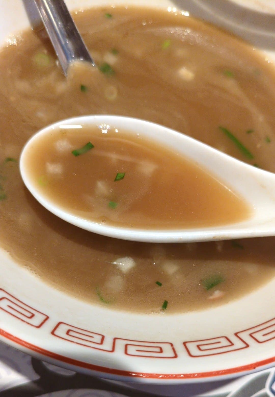 らあめん花月嵐 煮干し中華そば旨NIBO スープ飲む