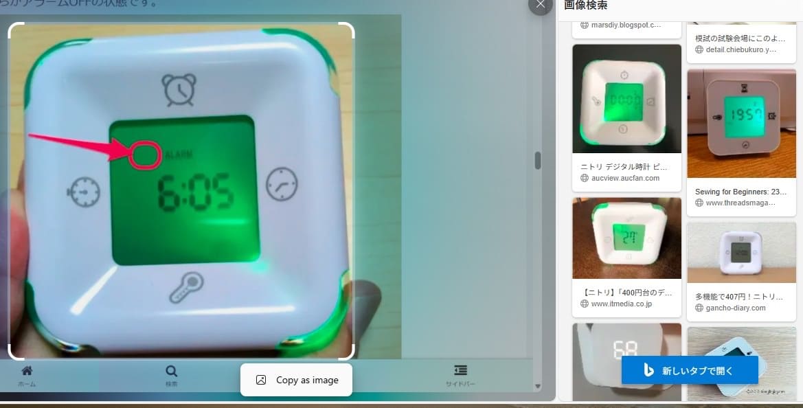 Microsoft Edge　右クリック 画像検索　結果３