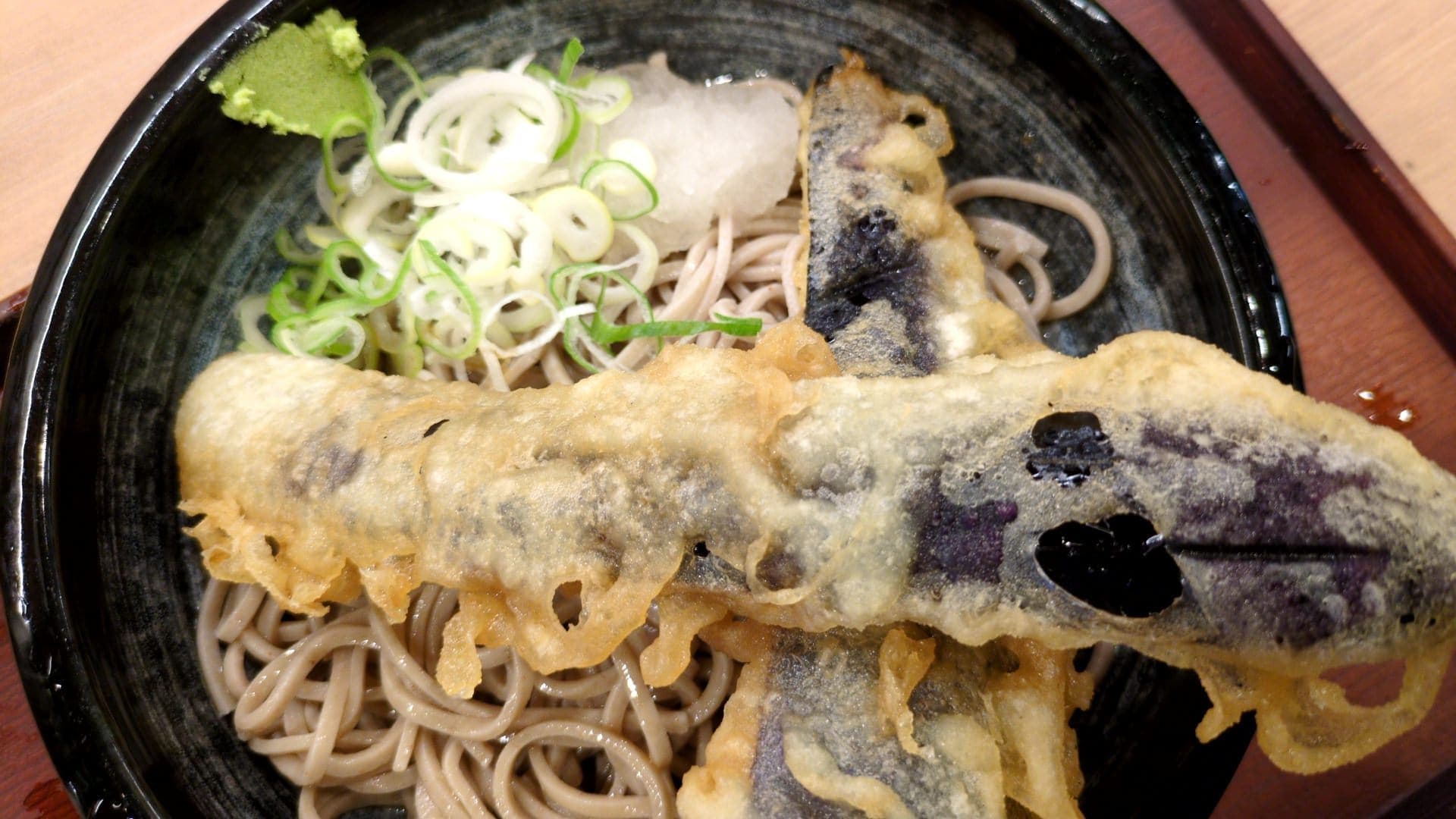 十割そば さがたに なすおろしそば なす天