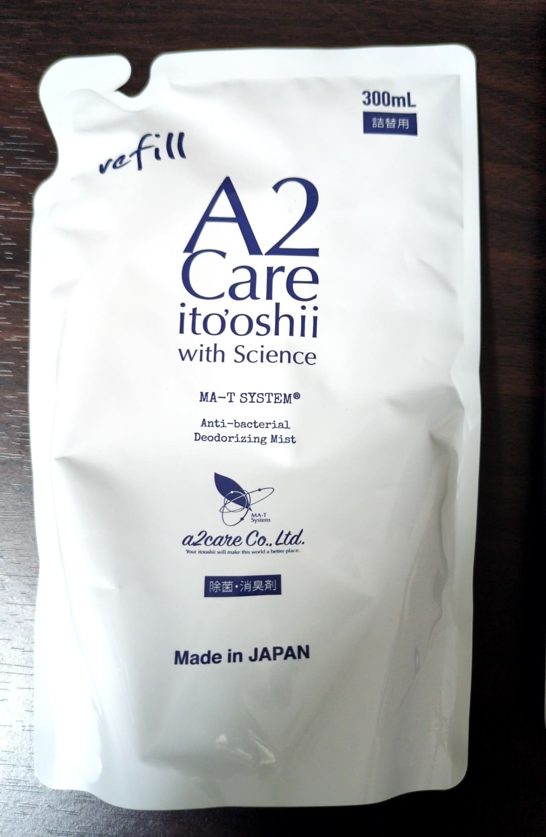 除菌消臭スプレー「A2Care」 300ml 詰め替え用