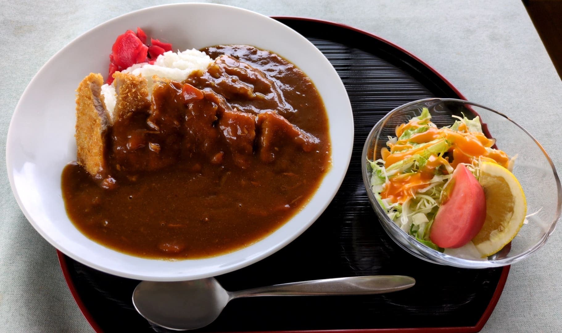 箱根　湖尻茶屋　カツカレー