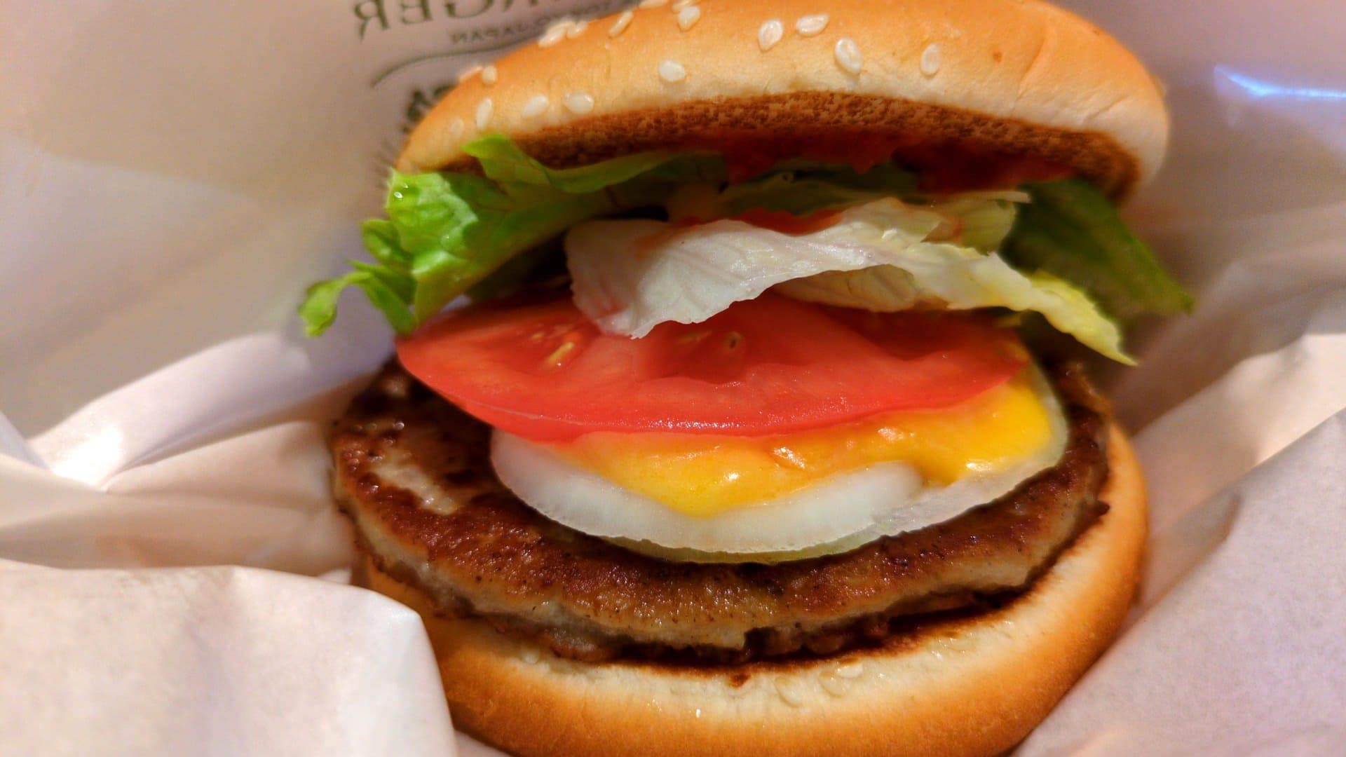 フレッシュネスバーガー　店舗限定ランチセット　チーズバーガー