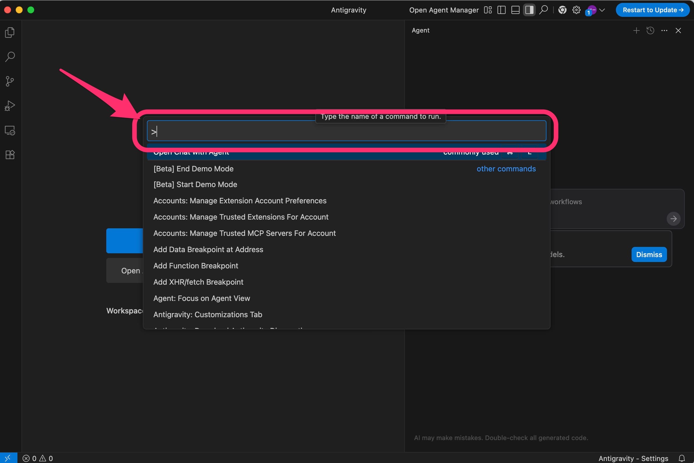 Google Antigravity 日本語化 準備