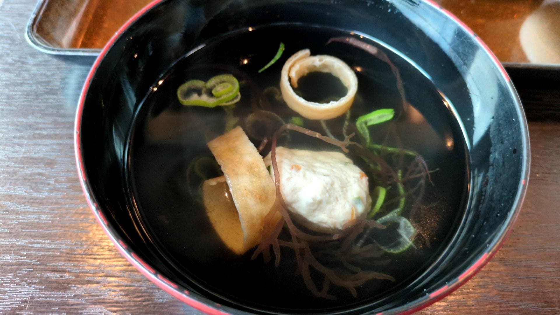 綱元料理徳造丸 金目鯛煮魚大量膳　汁物