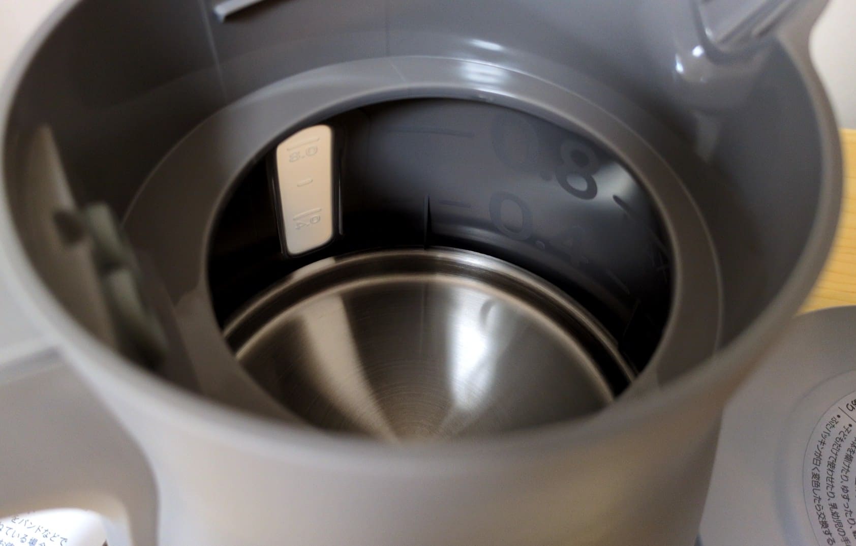 タイガー電気ケトル PCS-A080 フタ外した本体