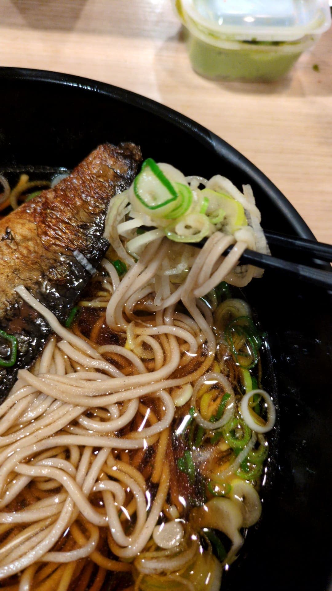 かき揚げ蕎麦 吉利庵　にしんそば　ネギ