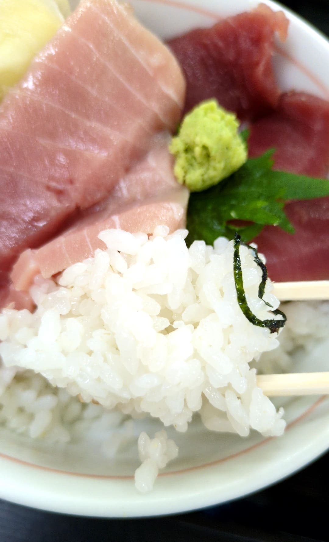 長谷川食堂　鉄火丼　酢飯