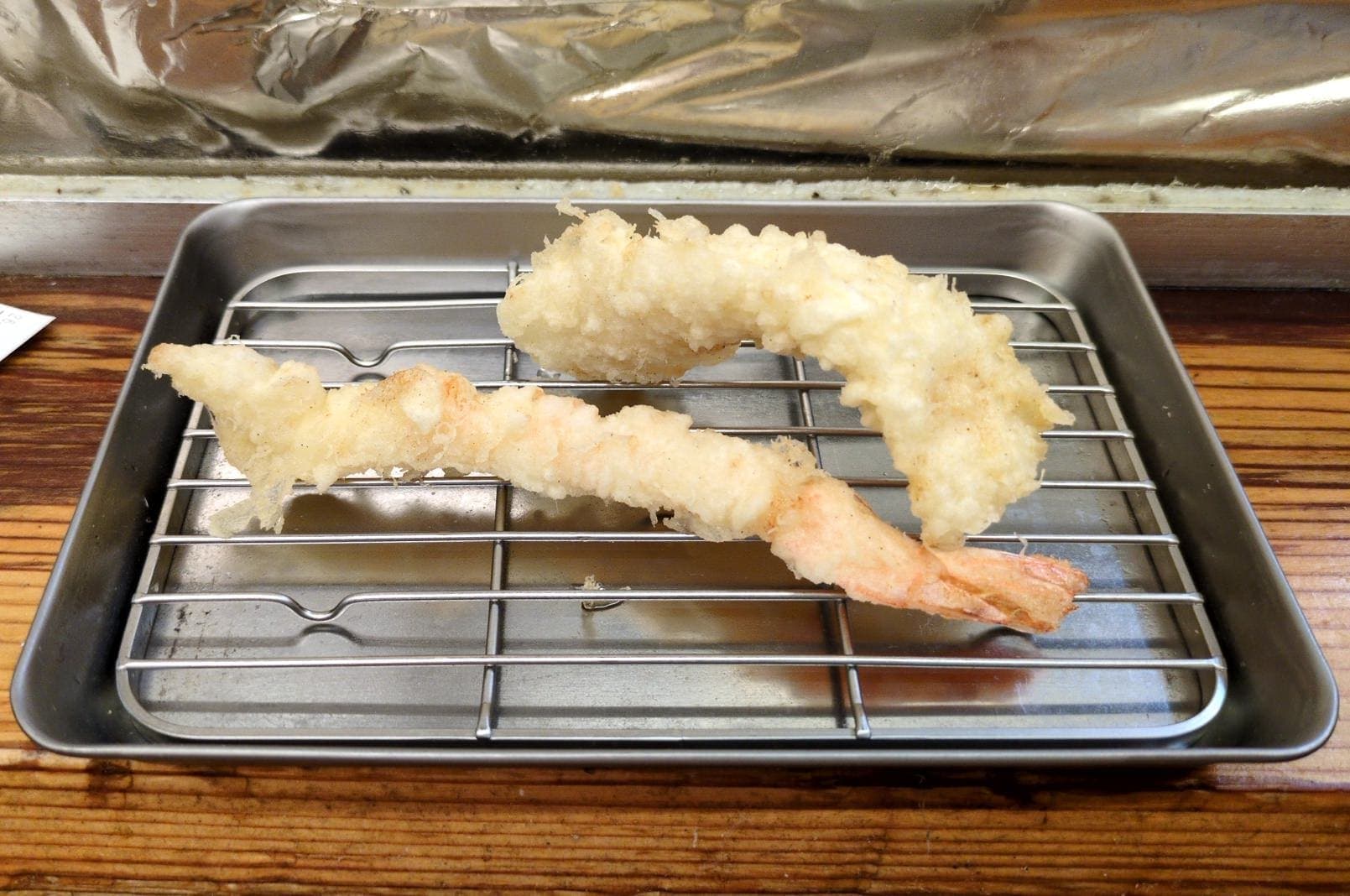 天ぷら すずき　すずき定食　エビとイカ