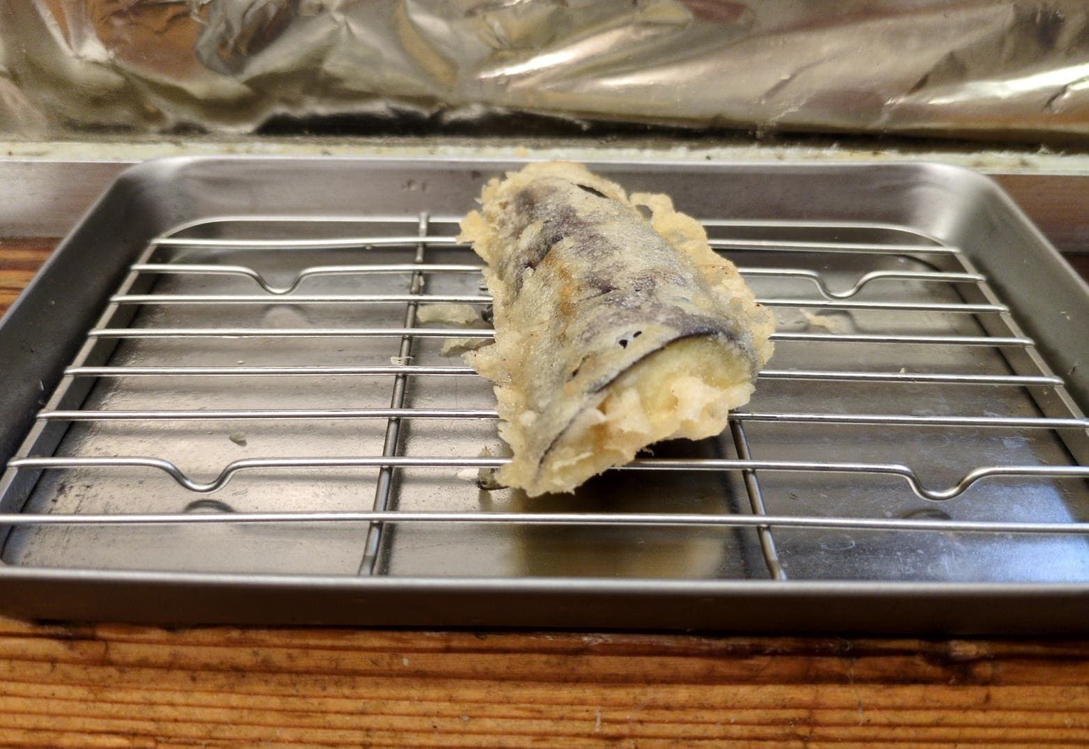 天ぷら すずき　すずき定食　ナス